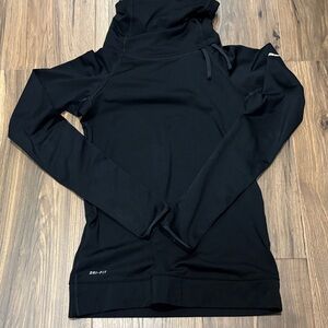 Nike women’s Black Nike Pro Cowl Neck Shirt small